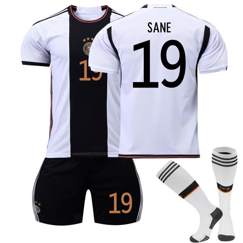 2022 World Cup Soccer Shirt Germany Home No.13, No.19, No.7, No.8 Soccer Shirt Set